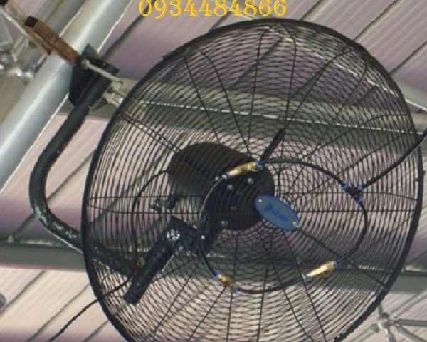Cách lắp đặt bộ máy phun sương cho quạt