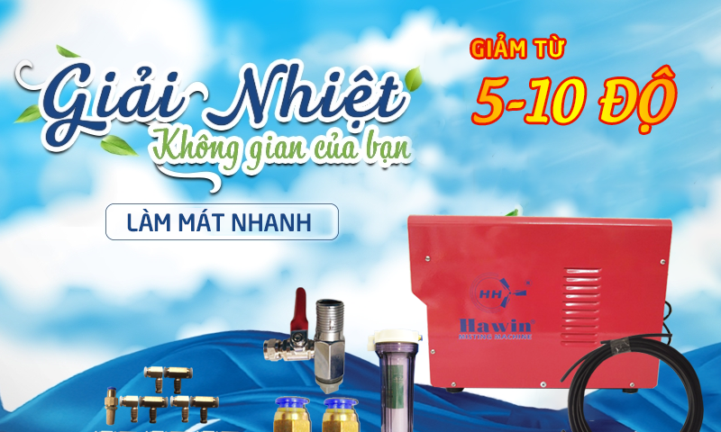 Bộ máy phun sương 2703 giải nhiệt nhanh