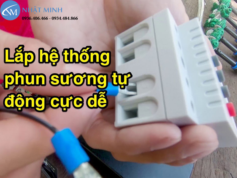 Lắp đặt hệ thống hẹn giờ cho máy phun sương dễ dàng