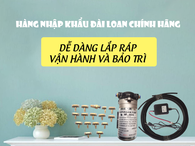 Máy phun sương 24V HF-8379 Đài Loan sử dụng , kết nối dễ dàng