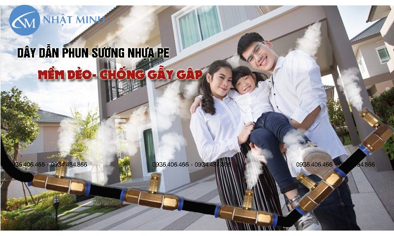 Dây phun sương dẫn nước , kết nối đầu phun