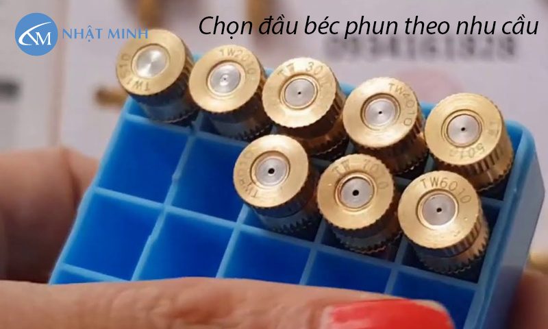 Chọn đầu béc phun số 3 mịn theo nhu cầu sử dụng