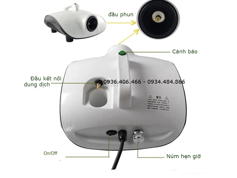 Máy phun sương nano khử khuẩn có hẹn giờ