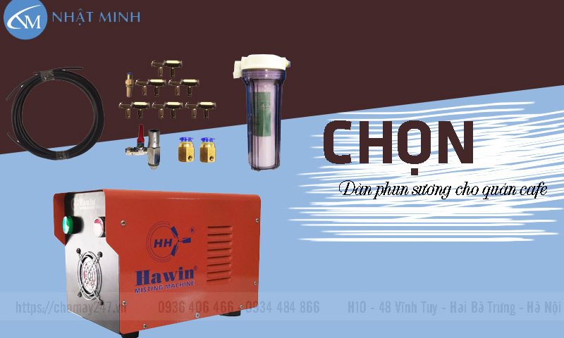 Chọn dàn phun sương cho quán cafe giá rẻ tại Hà Nội