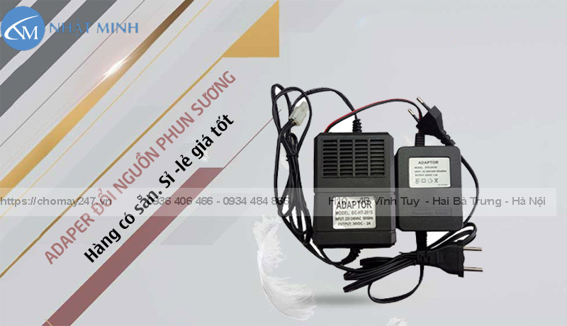 Chuyên các loại cục nguồn đầu bơm phun sương dạng mini hàng có sẵn